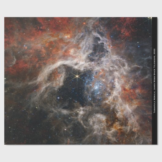 Papier Cadeau James Webb Tarantula Nebula Hi-Res Image 2022 (Plat)
