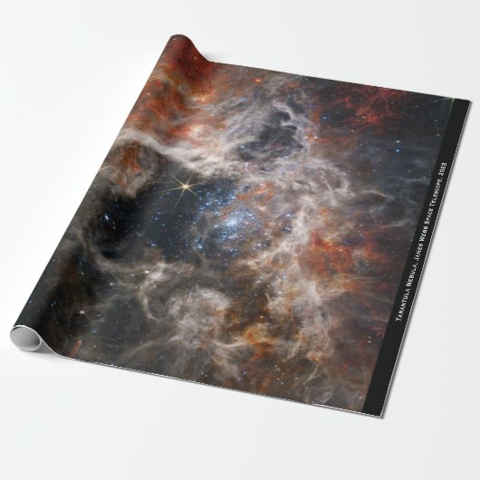 Papier Cadeau James Webb Tarantula Nebula Hi-Res Image 2022 (Déroulé)
