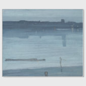 Papier Cadeau James Whistler - Nocturne : Chelsea (Plat)