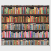 Papier Cadeau Jane Austen et sa bibliothèque d'antiquités (Plat)