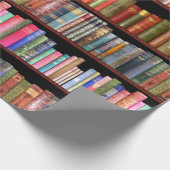 Papier Cadeau Jane Austen et sa bibliothèque d'antiquités (Coin)