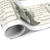 Papier Cadeau Jane Austen : Jolies femmes (Coin rond)