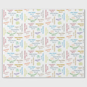 Papier Cadeau Janvier, 13 Anniversaire Cadeau Papier (Plat)