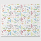 Papier Cadeau Janvier, 15 Anniversaire Cadeau Papier (Plat)