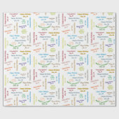 Papier Cadeau Janvier, 24 Anniversaire Cadeau Papier (Plat)