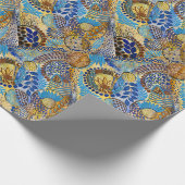 Papier Cadeau Janvier sous le microscope (Coin)