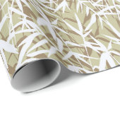 Papier Cadeau Japanese Bamboo Watercolor (Coin rond)