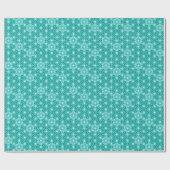 Papier Cadeau Japonais Asanoha ou Star Motif, turquoise (Plat)