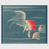 PAPIER CADEAU JAPONAIS IMPRIMER LE POISSON NAGER DANS LE PAPE EN (Plat)