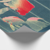 PAPIER CADEAU JAPONAIS IMPRIMER LE POISSON NAGER DANS LE PAPE EN (Coin)