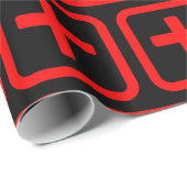 Papier Cadeau Japonais Numéro dix 十 Ju (Coin rond)