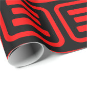 Papier Cadeau Japonais Numéro trois 三 (Coin rond)