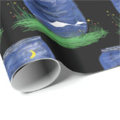 Papier Cadeau Jar avec étoiles (Coin rond)