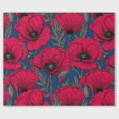 Papier Cadeau Jardin à pavot nocturne (Plat)