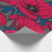 Papier Cadeau Jardin à pavot nocturne (Coin)