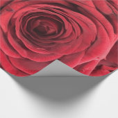 Papier Cadeau Jardin Abstrait de Roses Rouges Élégant Floral (Coin)