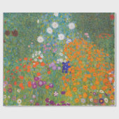 Papier Cadeau Jardin aux fleurs (Gustav Klimt) (Plat)