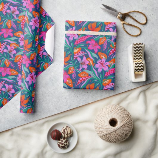 Papier Cadeau Jardin Botanique Vibrant (Artisanat)