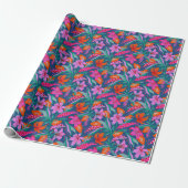 Papier Cadeau Jardin Botanique Vibrant (Déroulé)