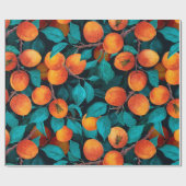 Papier Cadeau Jardin d'abricot 2 (Plat)
