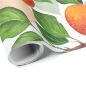 Papier Cadeau Jardin d'abricot 3 (Coin rond)