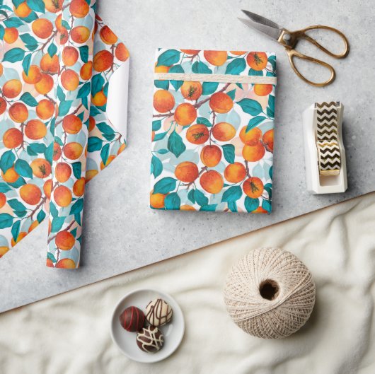Papier Cadeau Jardin d'abricot 4 (Artisanat)