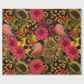 Papier Cadeau Jardin d'automne 2 (Plat)