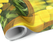 Papier Cadeau Jardin de Calendula....... (Coin rond)