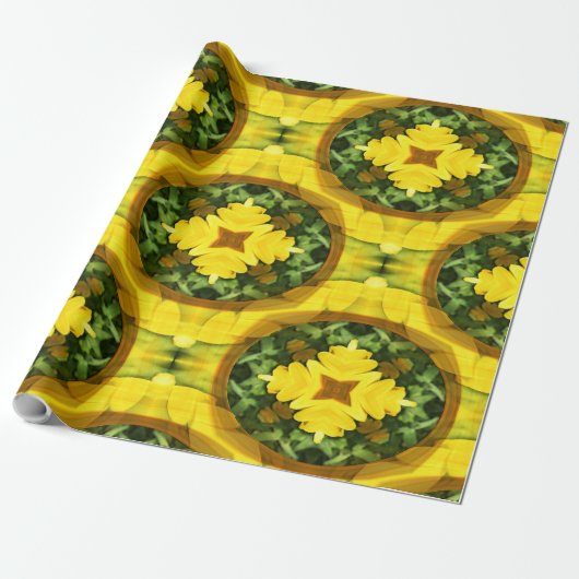 Papier Cadeau Jardin de Calendula....... (Déroulé)