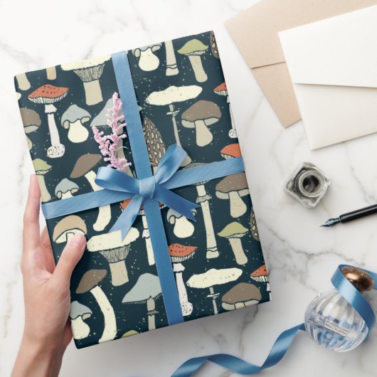 Papier Cadeau Jardin de champignons comestibles (Cadeaux)