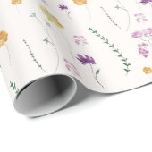 Papier Cadeau Jardin de fées rustique (Coin rond)