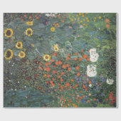 Papier Cadeau Jardin de ferme de Gustav Klimt avec des (Plat)