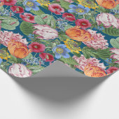 Papier Cadeau Jardin de fleurs de tulipes de printemps (Coin)