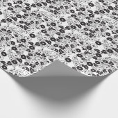 Papier Cadeau Jardin de fleurs du matin BW I (Coin)