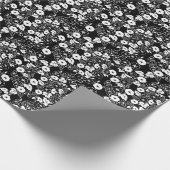 Papier Cadeau Jardin de fleurs du matin BW II (Coin)