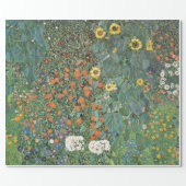 Papier Cadeau Jardin de la ferme Gustav Klimt avec la galerie de (Plat)