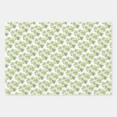 Papier Cadeau Jardin de la Saint-Patrick de la feuille de verdur (Devant 3)