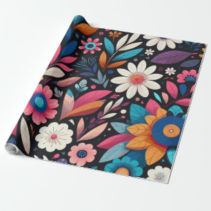 Papier Cadeau Jardin de minuit