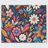 Papier Cadeau Jardin de minuit (Plat)