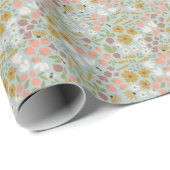 Papier Cadeau Jardin de printemps (Coin rond)