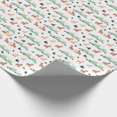 Papier Cadeau Jardin de printemps de l'Alpaca (Coin)