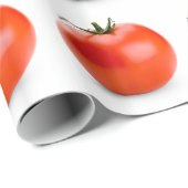 Papier Cadeau jardin de tomates fruit (Coin rond)