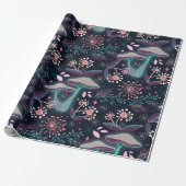 Papier Cadeau Jardin des champignons de nuit (Déroulé)