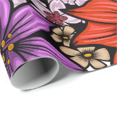 Papier Cadeau Jardin des colibris (Coin rond)