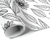 Papier Cadeau Jardin des libellules (Coin rond)