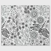 Papier Cadeau Jardin des libellules (Plat)