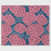 Papier Cadeau Jardin d'Hydrangea (Plat)