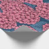 Papier Cadeau Jardin d'Hydrangea (Coin)
