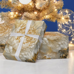 Papier Cadeau Jardin d'Ivoire Doré