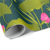 Papier Cadeau Jardin du Lotus (Coin rond)